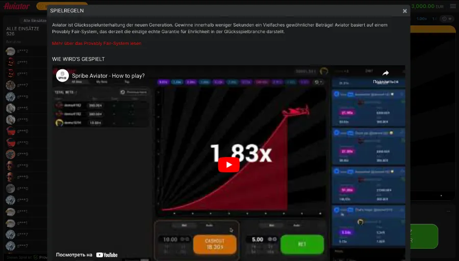 Aviator Casino online zu spielen