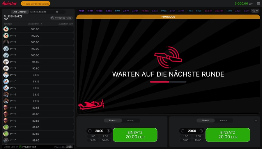 Aviator Demo Bonuskauf Funktion
